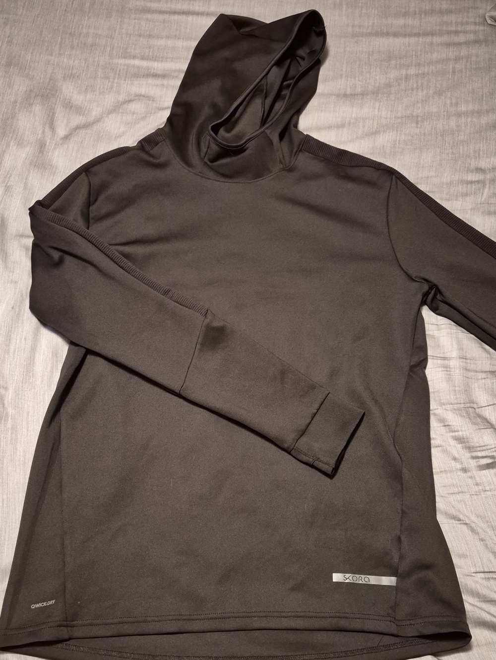Men's Black Hooded Performance Sweater